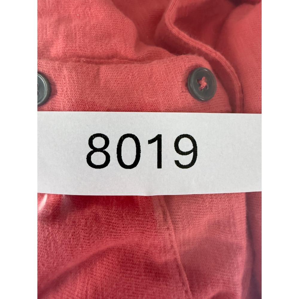 Boden Size 6 Minimalist Tie Knee Length Shirt Dress Red Pink Long Sleeve Collar - Picture 9 of 9
